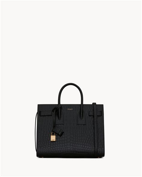 Medium Sac De Jour in Matte Embossed Crocodile Leather